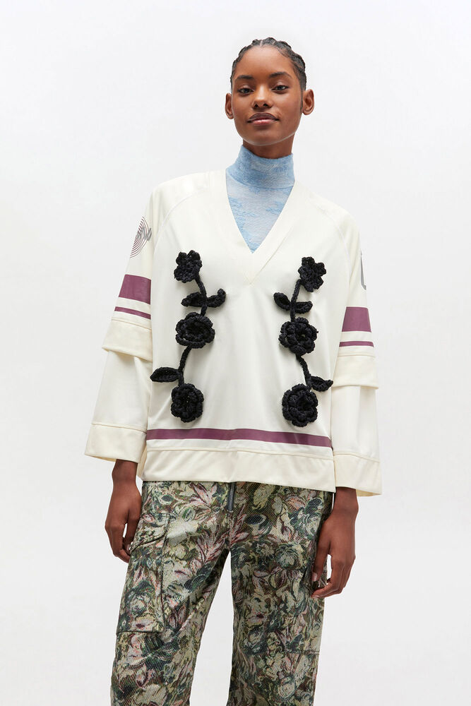 Ivory Cycora Long Sleeve, Egret