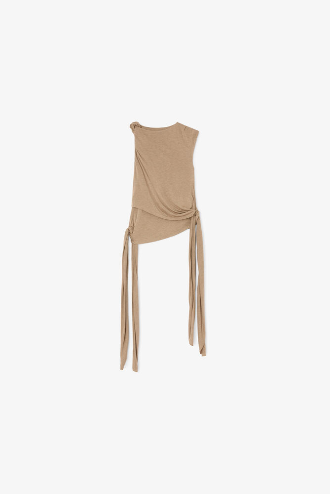 Haut beige Jersey, Coca Mocha