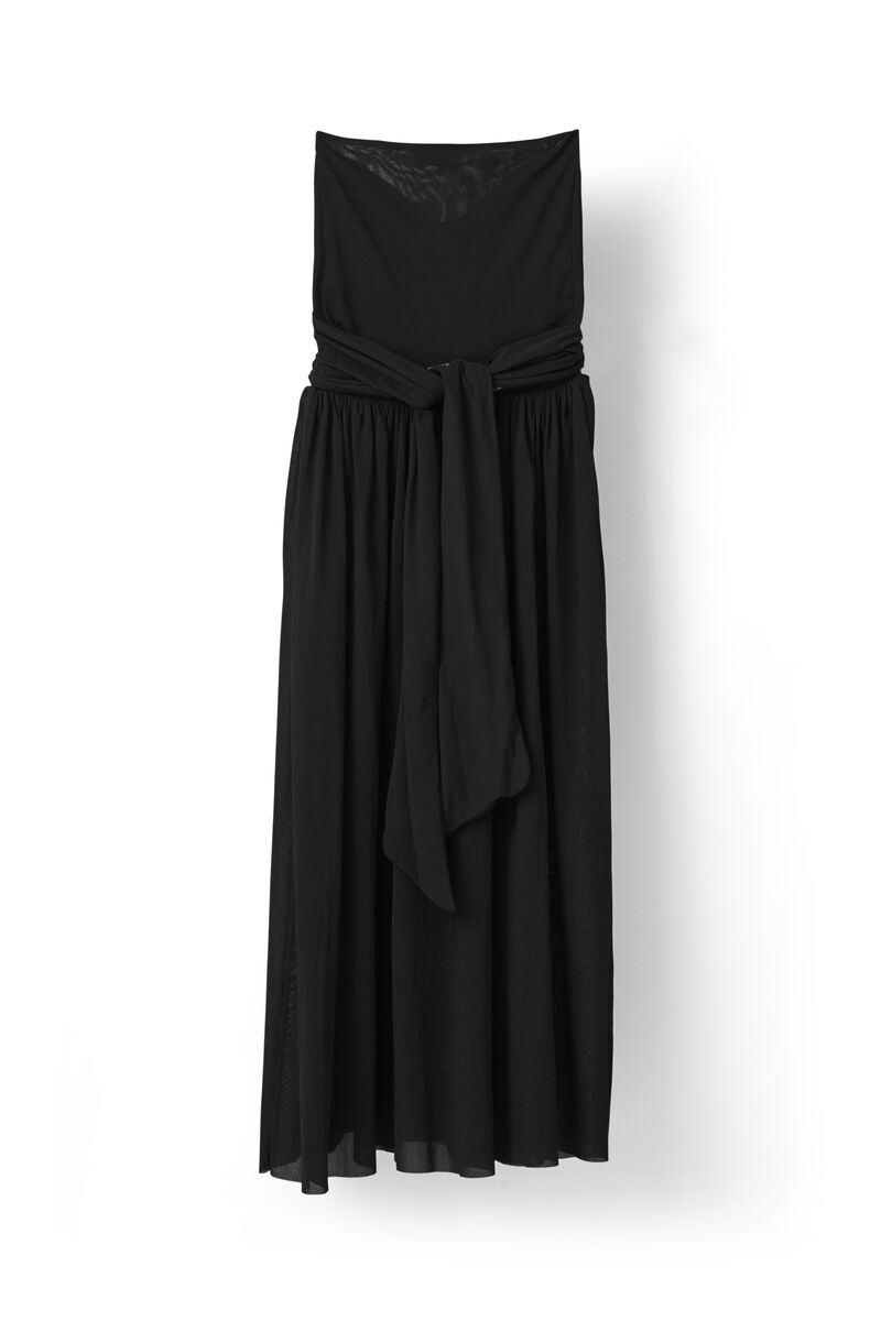 Silverstone Mesh Dress, in colour Black - 1 - GANNI