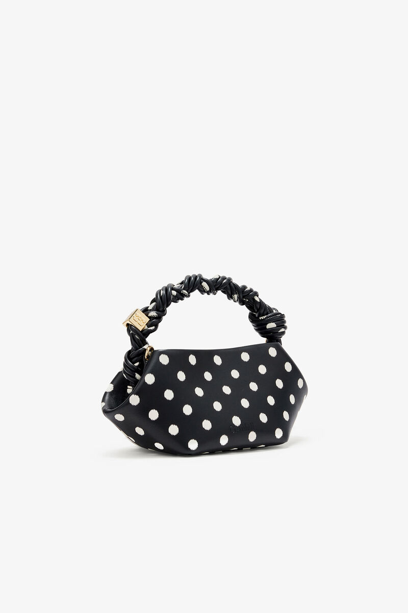 Polka-Dot Mini Bou Bag, in colour Black - 2 - GANNI