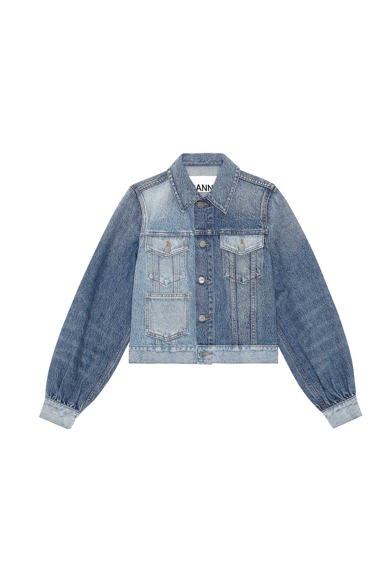 two tone denim jacket