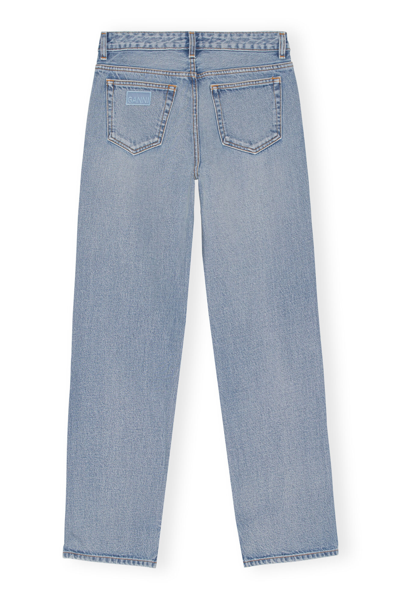 Light Blue Vintage Lovy Jeans, Cotton, in colour Light Blue Vintage - 2 - GANNI
