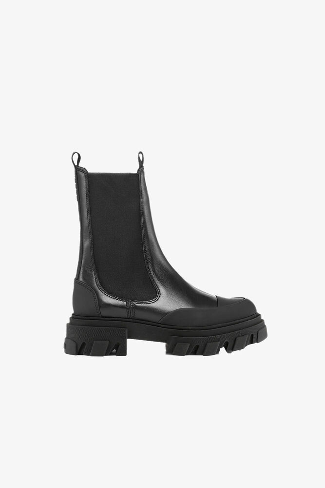 Mid Chelsea Boots, Black