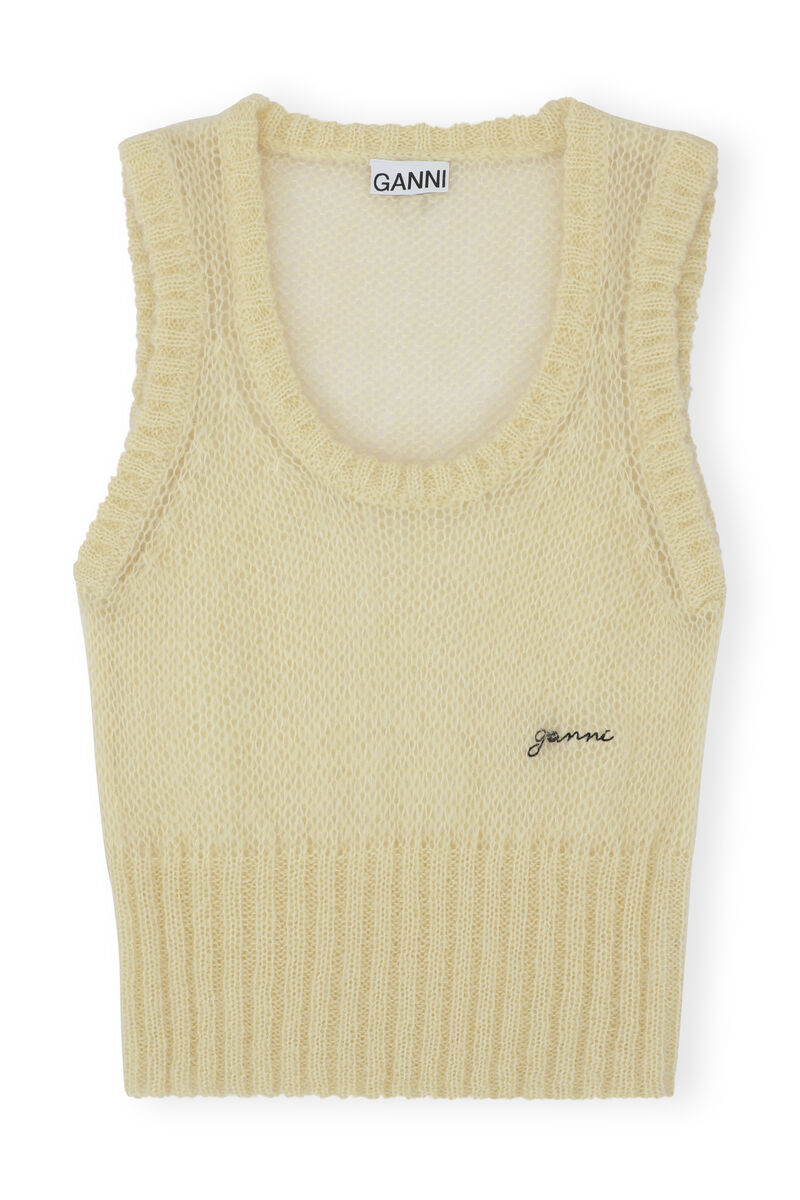 Ullvest, Merino Wool, in colour Flan - 1 - GANNI