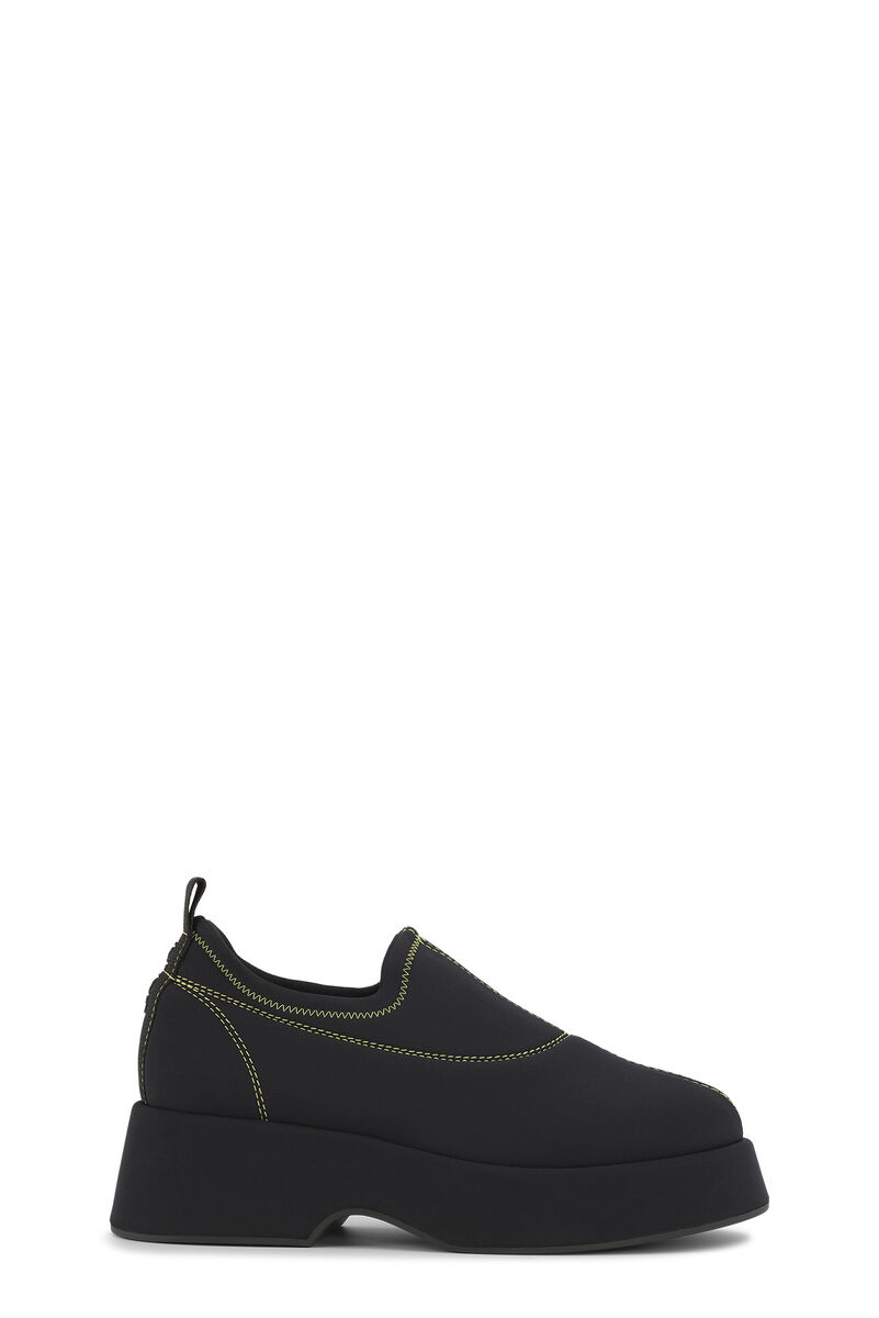 Retro Flatform Shoe, in colour Black - 1 - GANNI