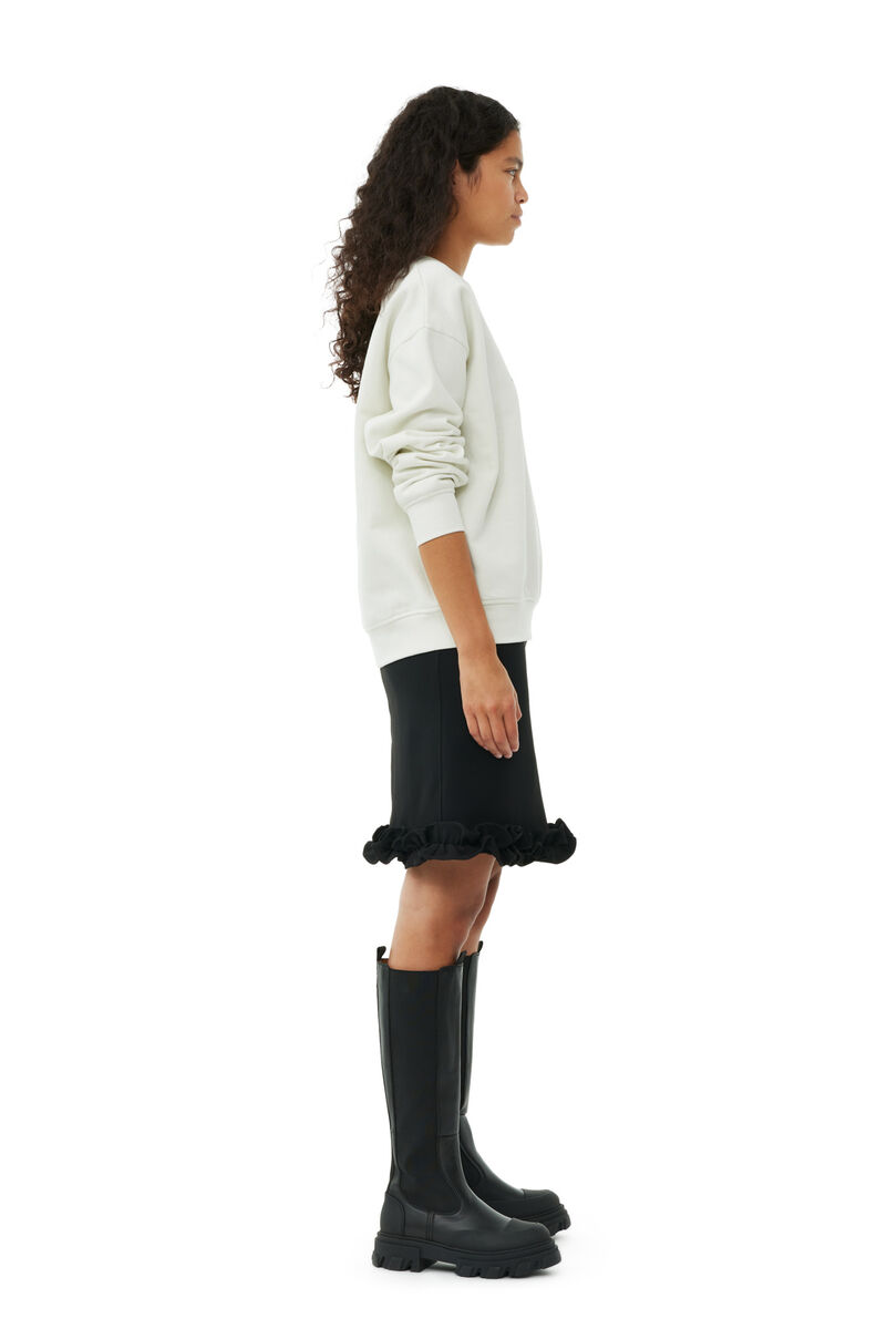 Hohe Chelsea-Stiefel mit Stollen, Polyurethane, in colour Black - 3 - GANNI