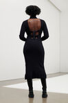 Knit Turtleneck Midi Dress, Elastane, in colour Dark Navy - 2 - GANNI