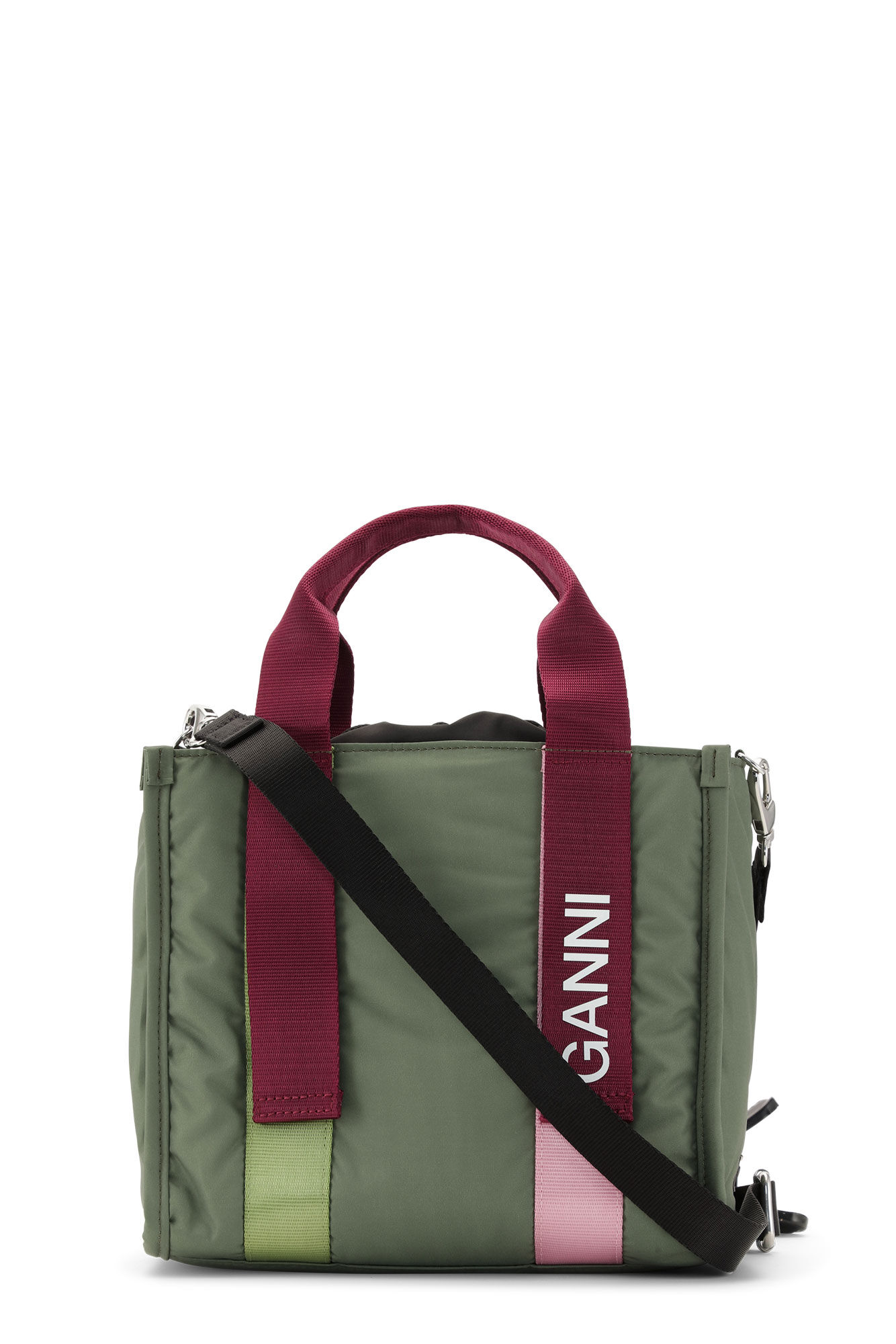 Ganni Small Recycled Polyester Tote in Kalamata