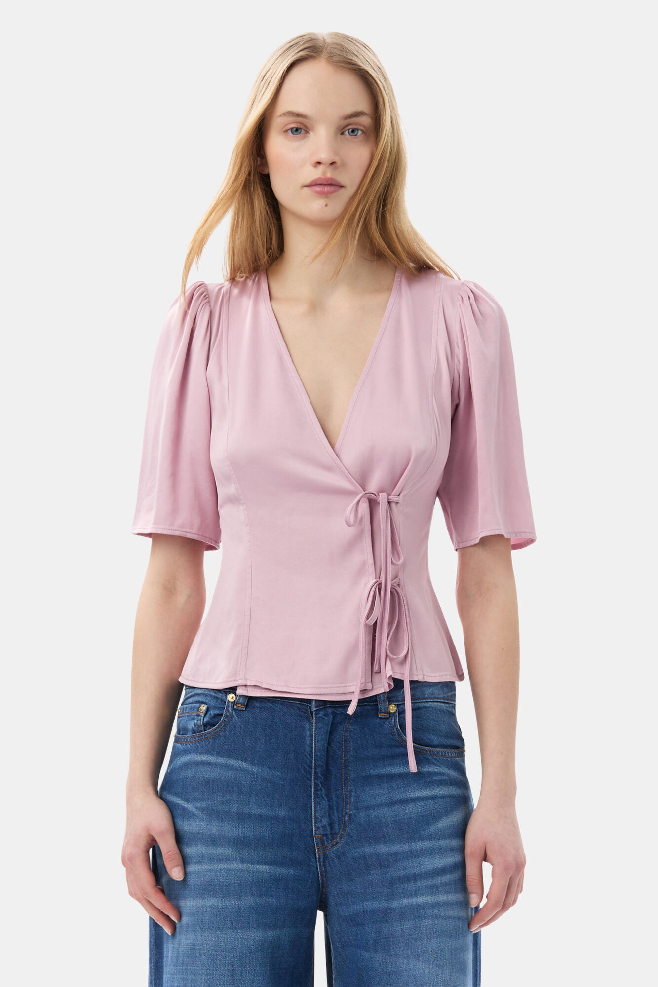 Washed Satin Shirt main image 0