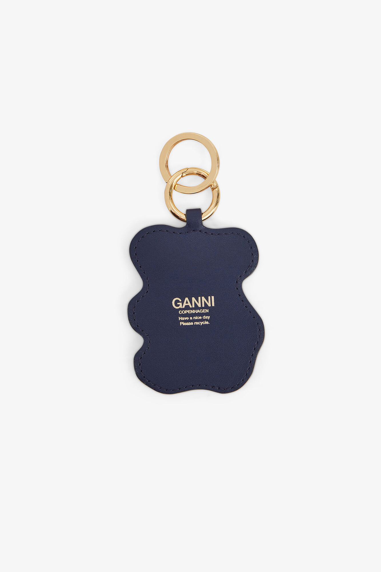 【新品】完売カラー GANNI 定価¥16215 メタルリング装飾コットンベレー Black/Iris Joy Bear Keyring | GANNI US