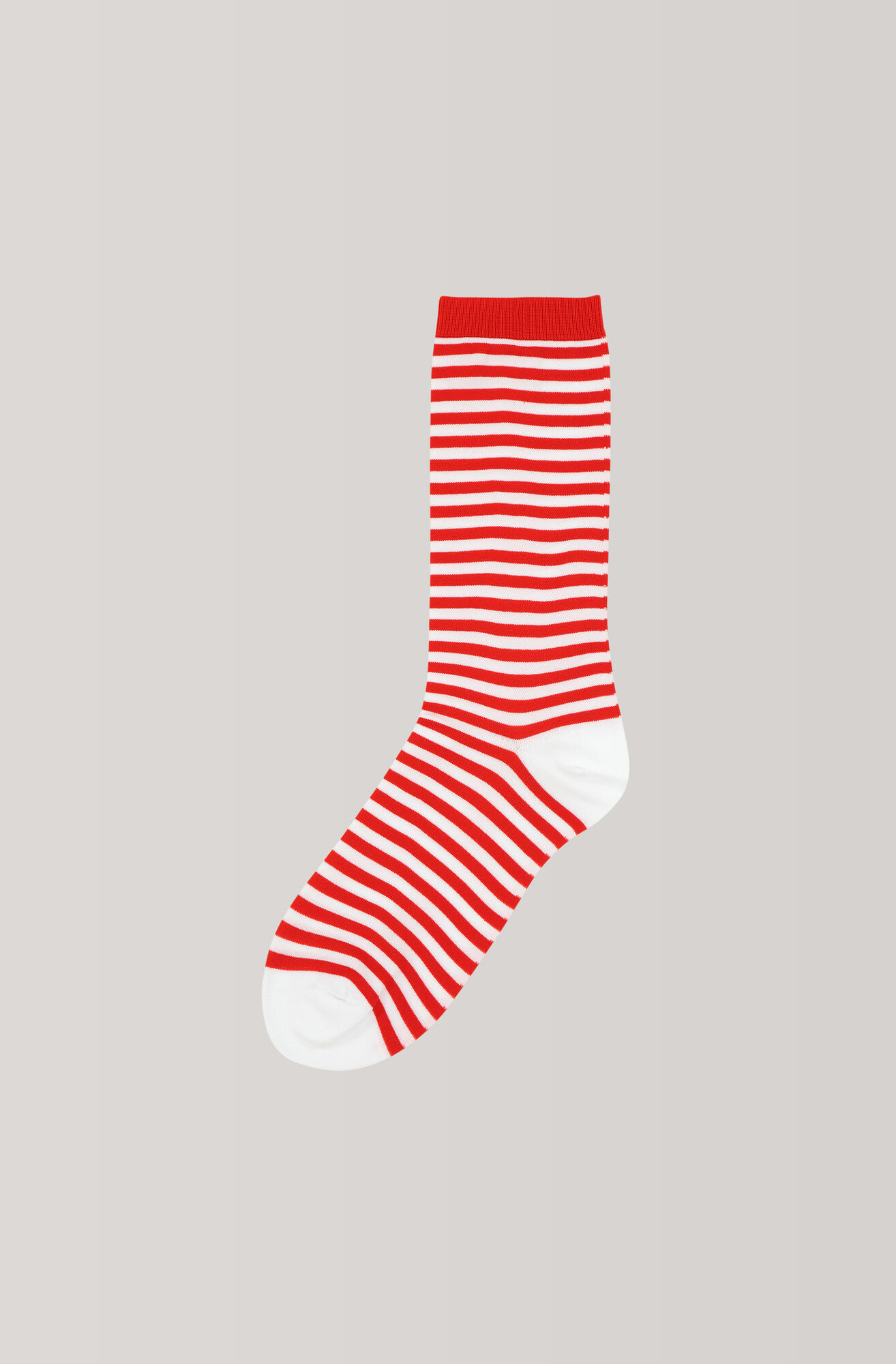 Stripes Ankle Socks, Fiery Red Stripes Ankle Socks, Fiery Red, hi-res