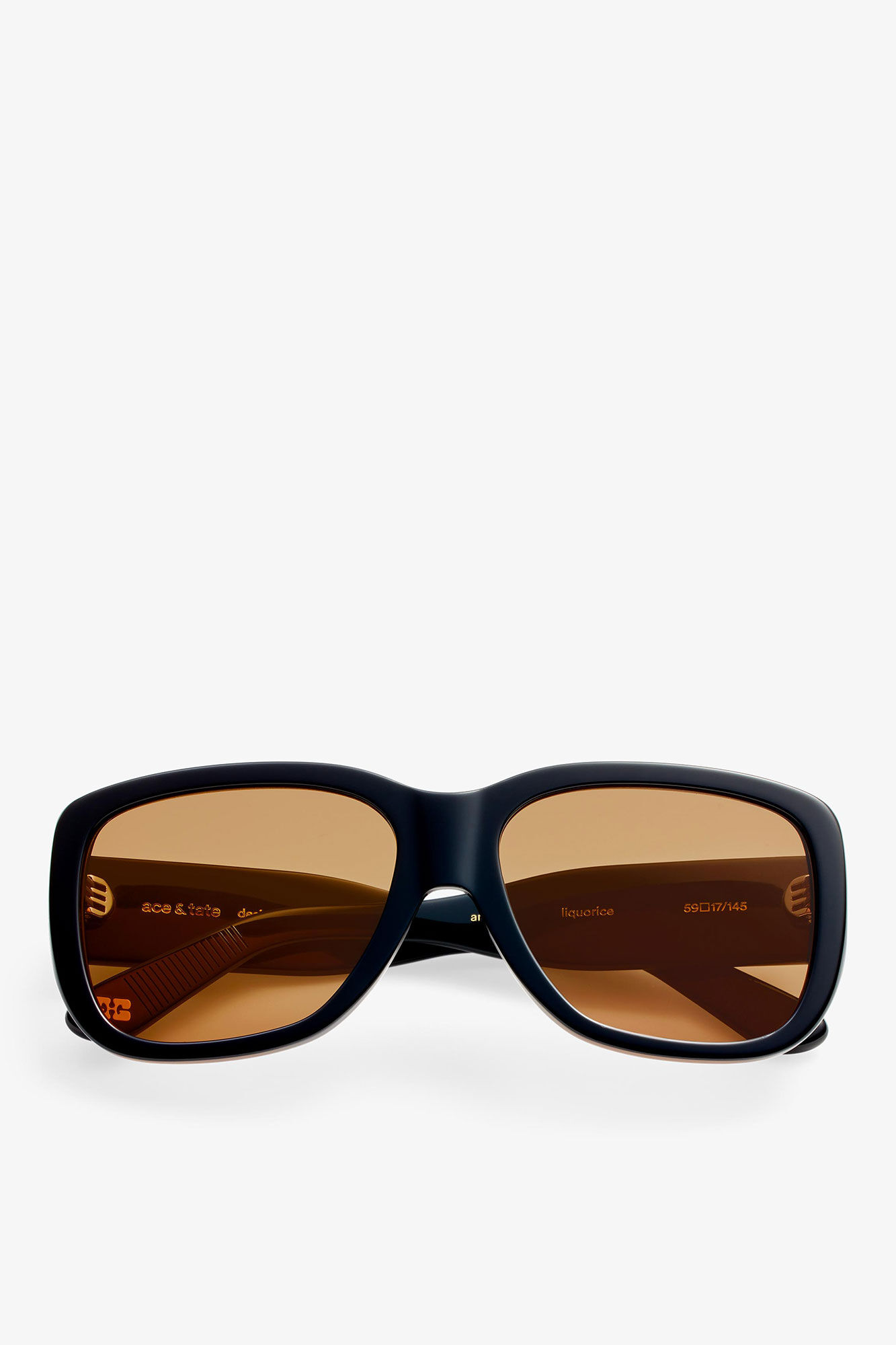 GANNI x Ace & Tate Antonio Sunglasses, Acetate, in colour Black - 1 - GANNI