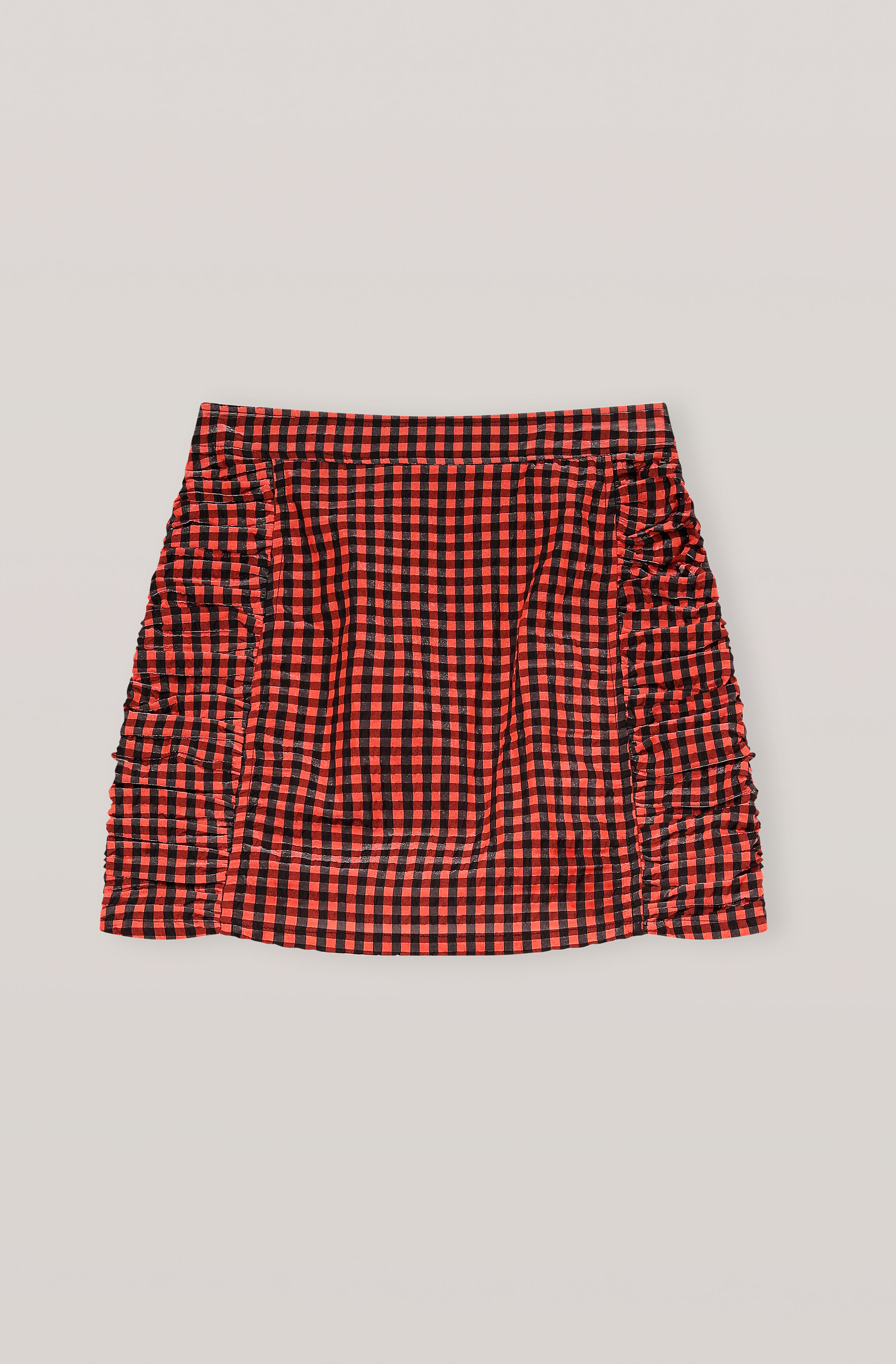 Ganni check skirt clearance