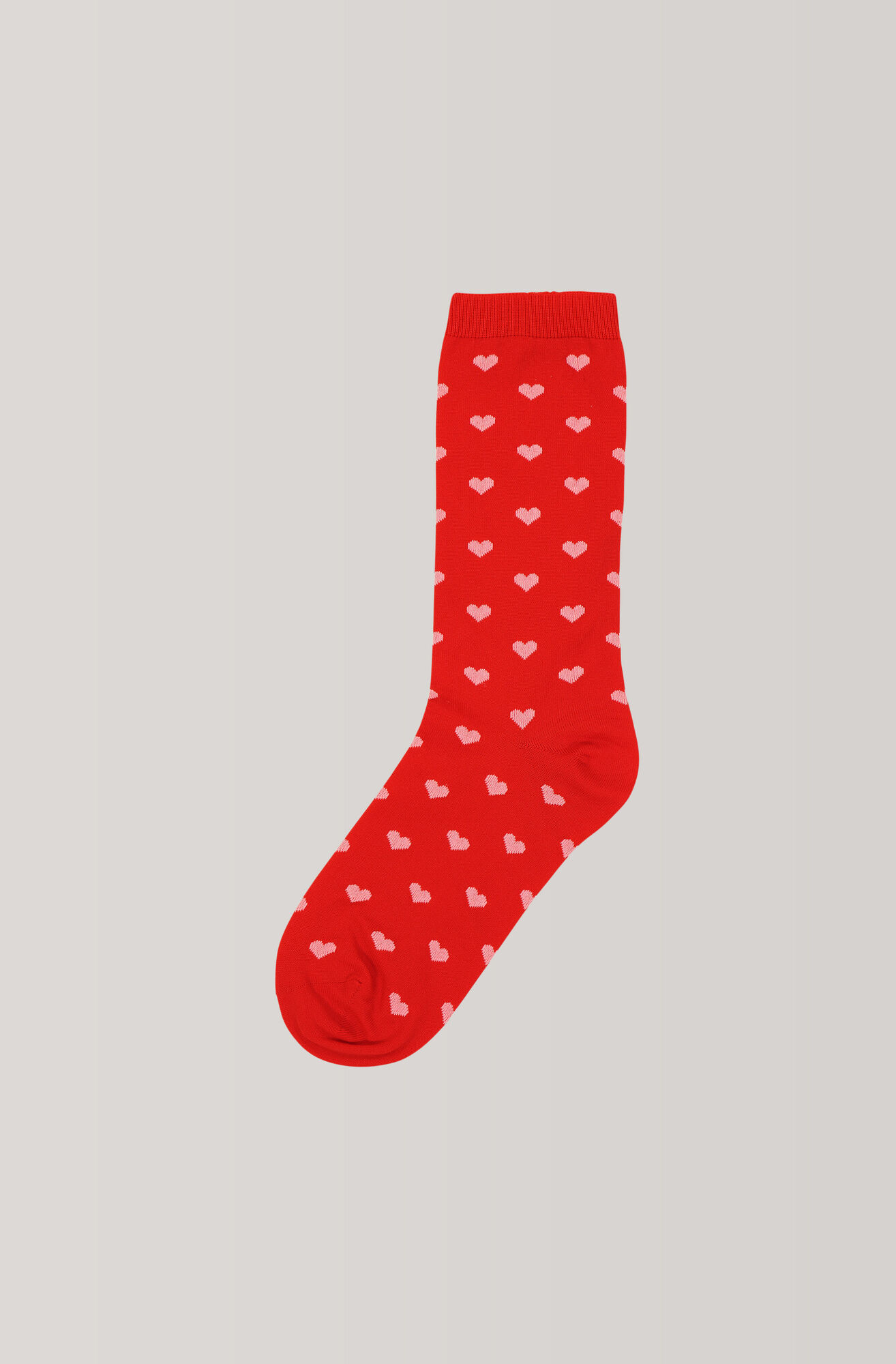 Hearts Ankle Socks, Fiery Red Hearts Ankle Socks, Fiery Red, hi-res