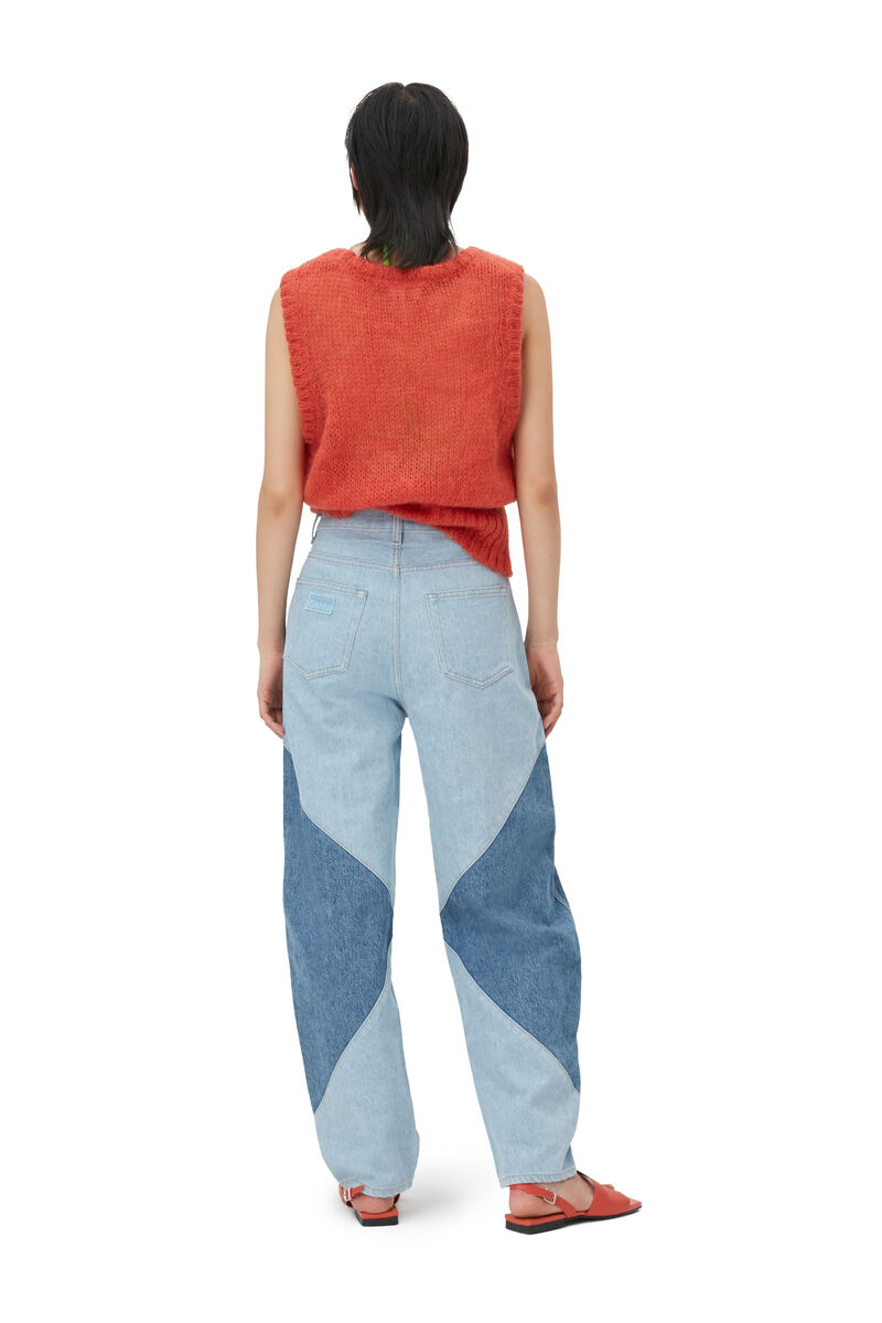 Stary Jeans, Cotton, in colour Denim - 2 - GANNI