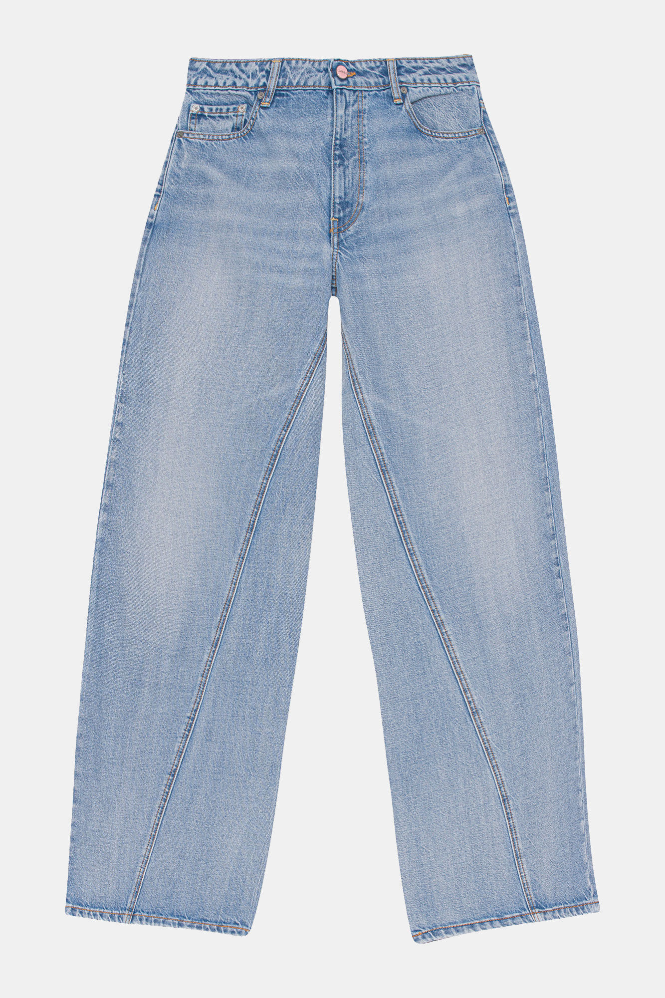 Light Blue Vintage Joezy Jeans, Cotton, in colour Light Blue Vintage - 1 - GANNI