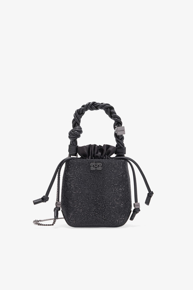 Black Mini Bou Bucket Bag, Black