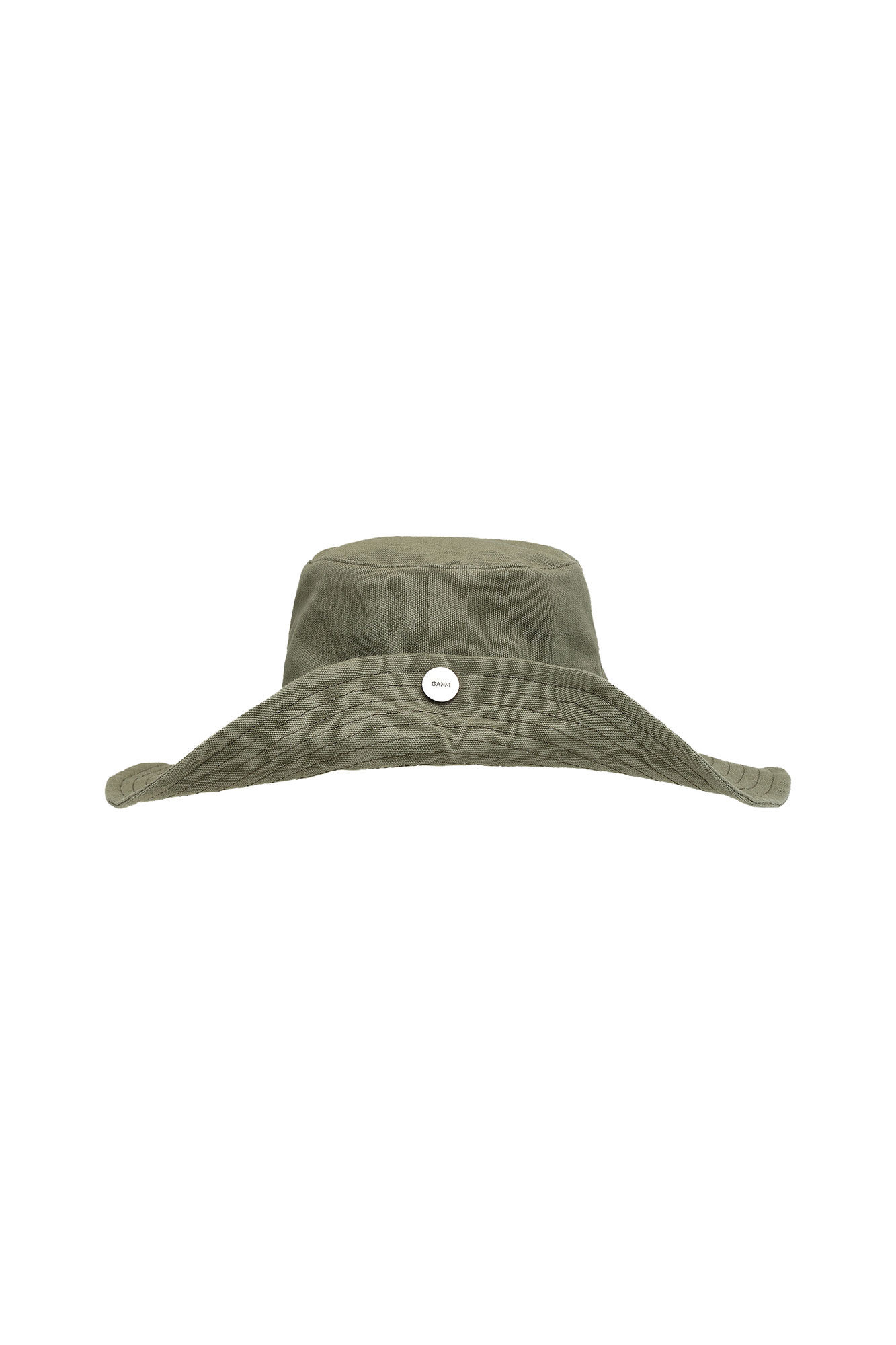 Software Heavy Cotton Hat, Cotton, in colour Kalamata - 1 - GANNI