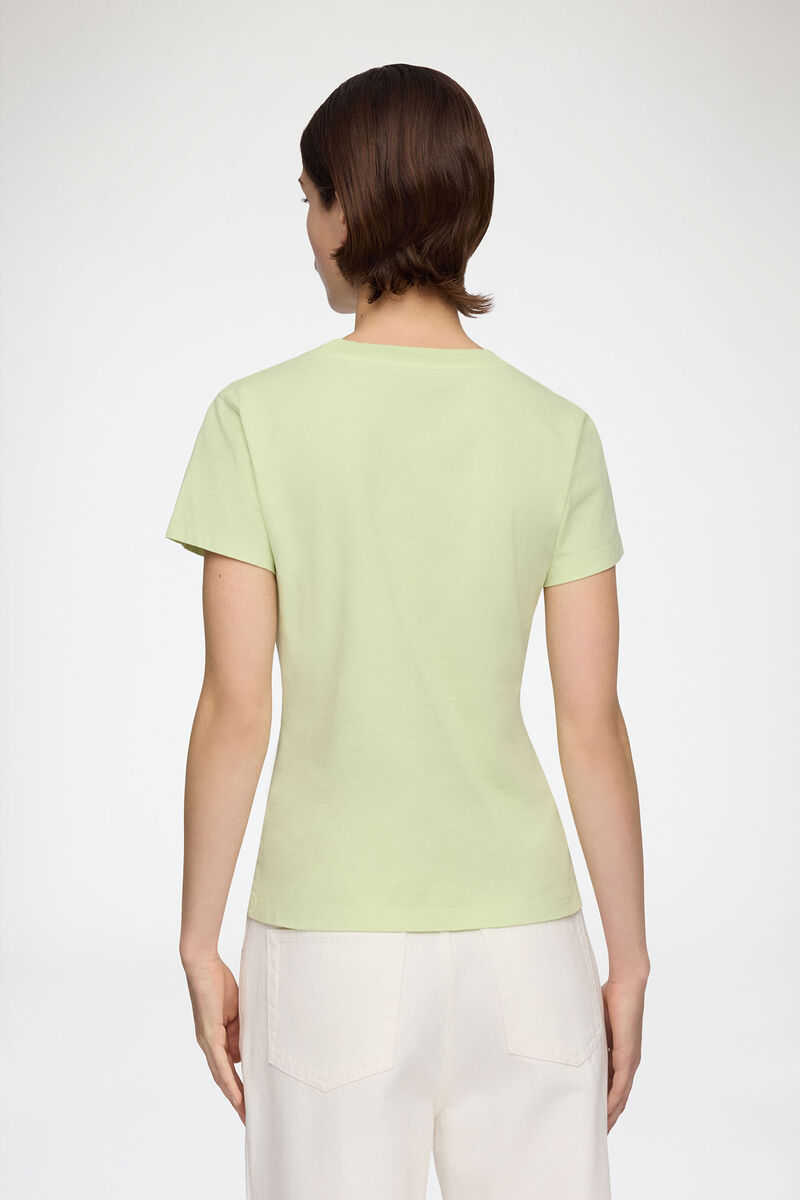 Baby Fit T-shirt with Tiger, Organic Cotton, in colour Seedling - 3 - GANNI