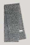 Rib Knit Accessories Scarf, Polyamide, in colour Egret - 1 - GANNI