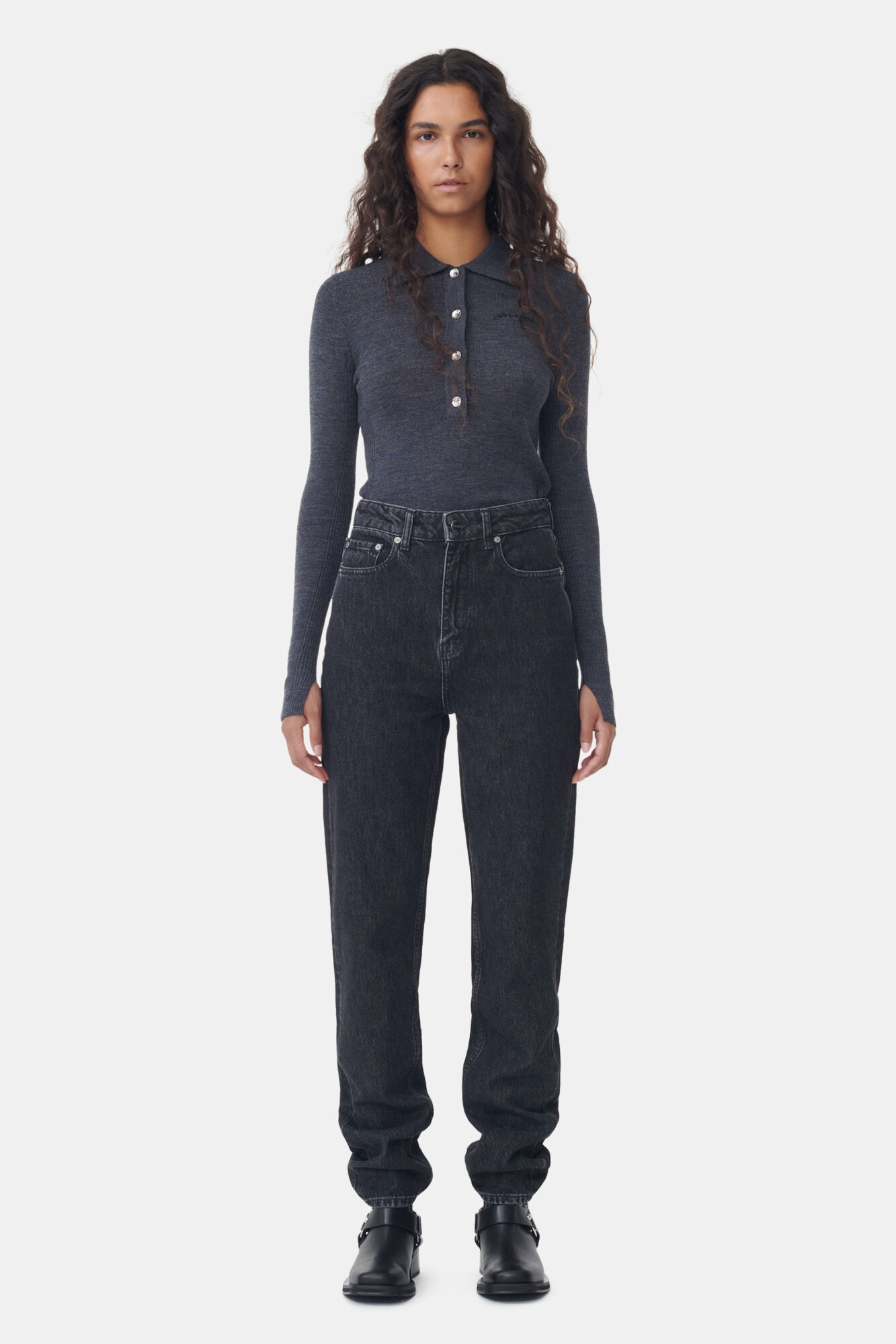 Stone Rigid Denim Swigy | GANNI NL