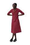 Shirt Midi Dress, in colour Natural Tawny - 7 - GANNI