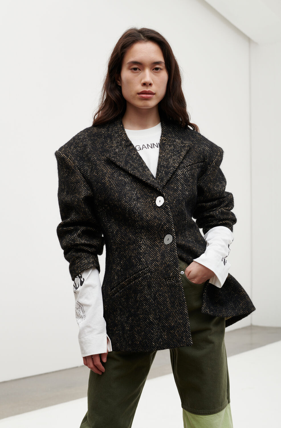 Women S Blazers Oversized Blazers Ganni