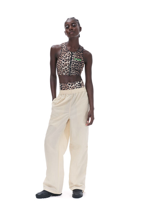Ganni Light Tech Drawstring Trousers