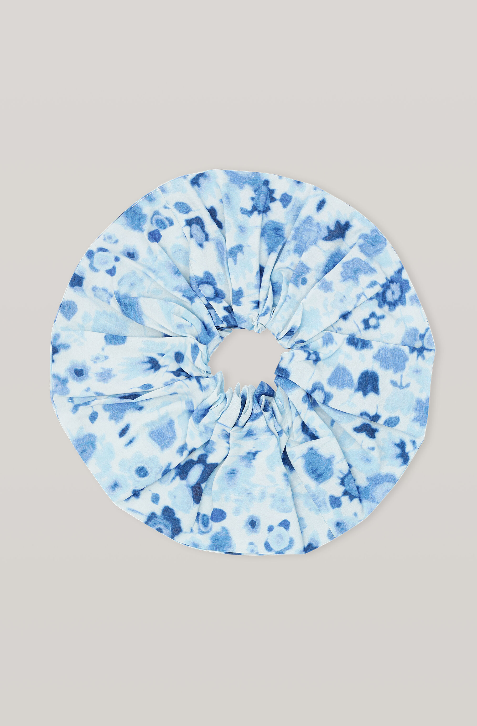 PRINTED COTTON POPLIN OVERSIZED SCRUNCHIE