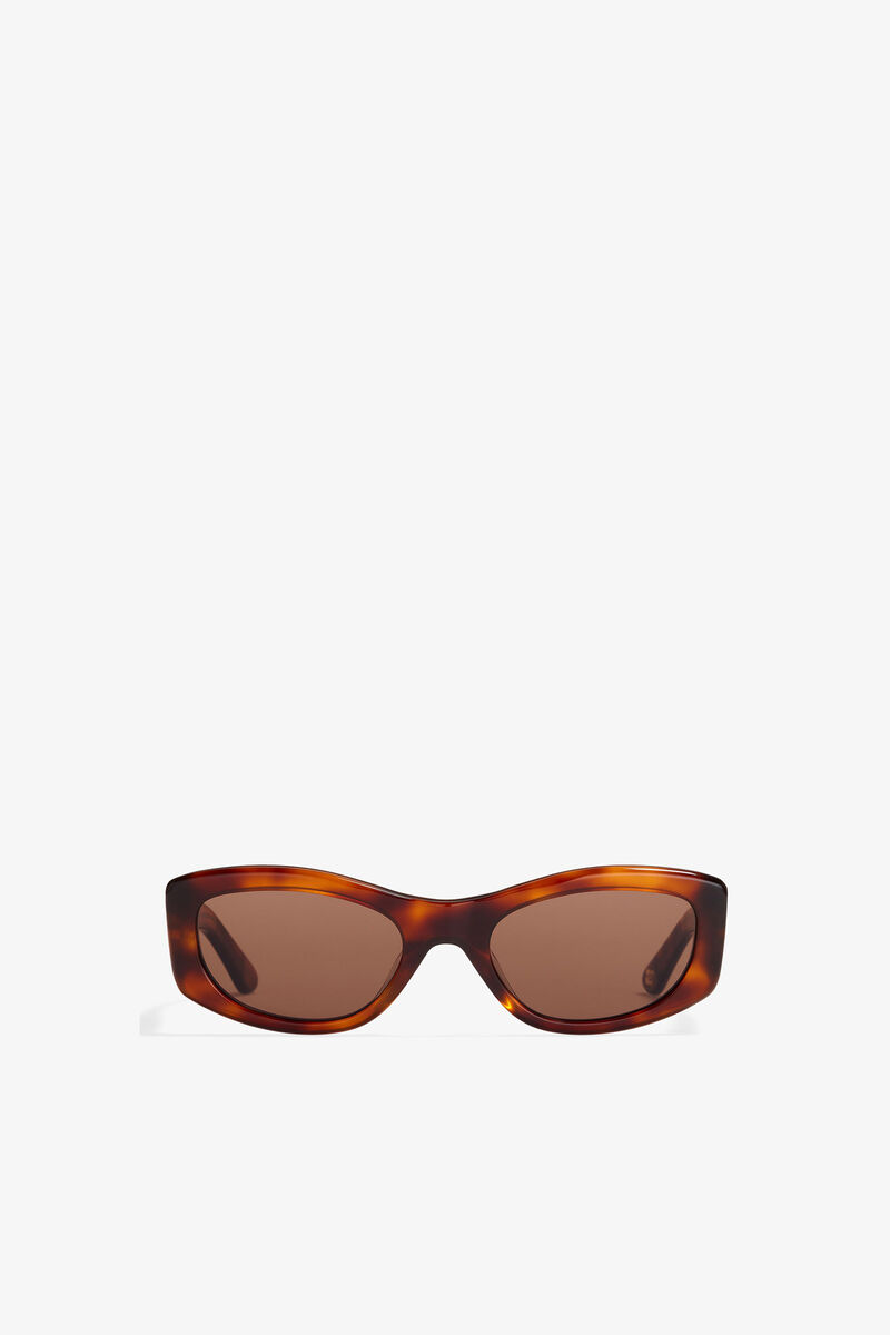GANNI x Ace & Tate Lana Sunglasses, Acetate, in colour Tiger's Eye - 2 - GANNI