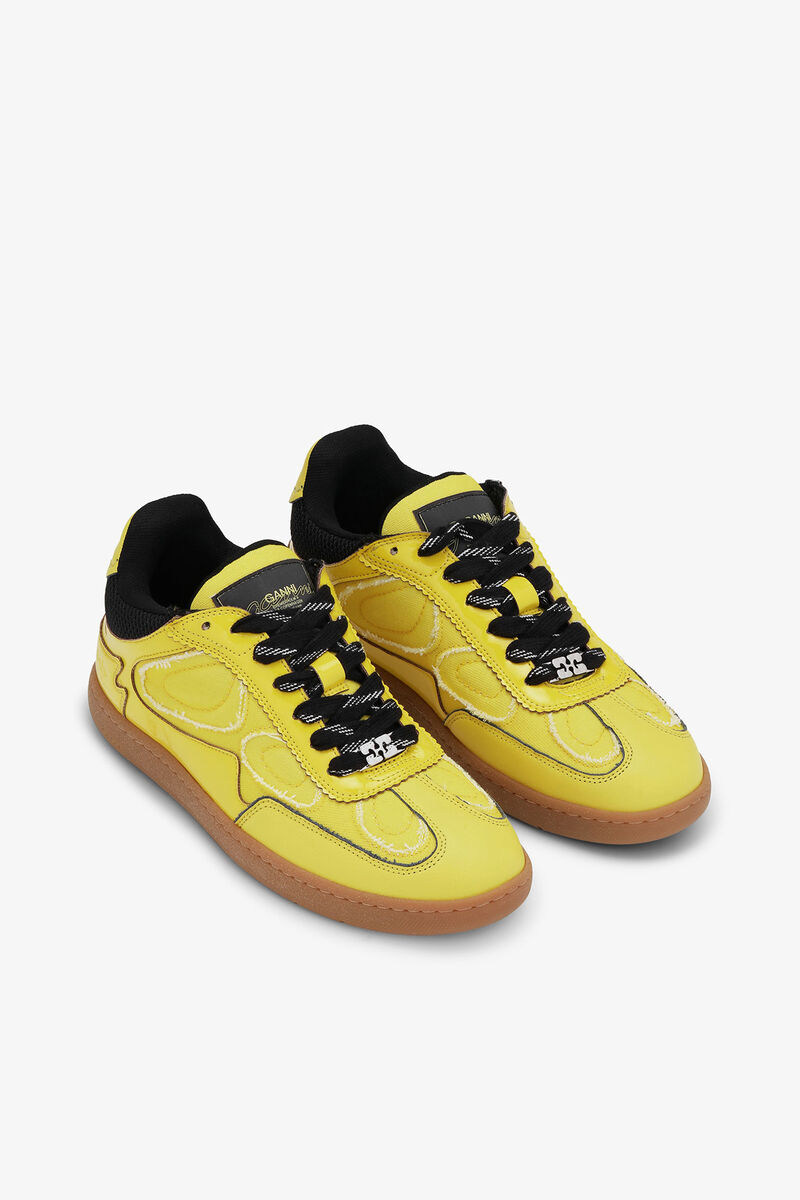 08 Sneakers, Polyurethane, in colour Blazing Yellow - 2 - GANNI