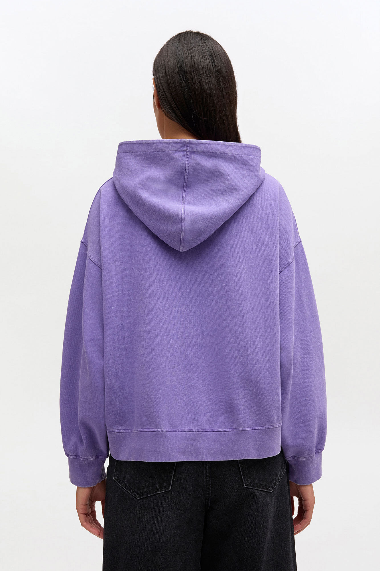 Vintage Wash Hoodie, in colour Passion Flower - 3 - GANNI