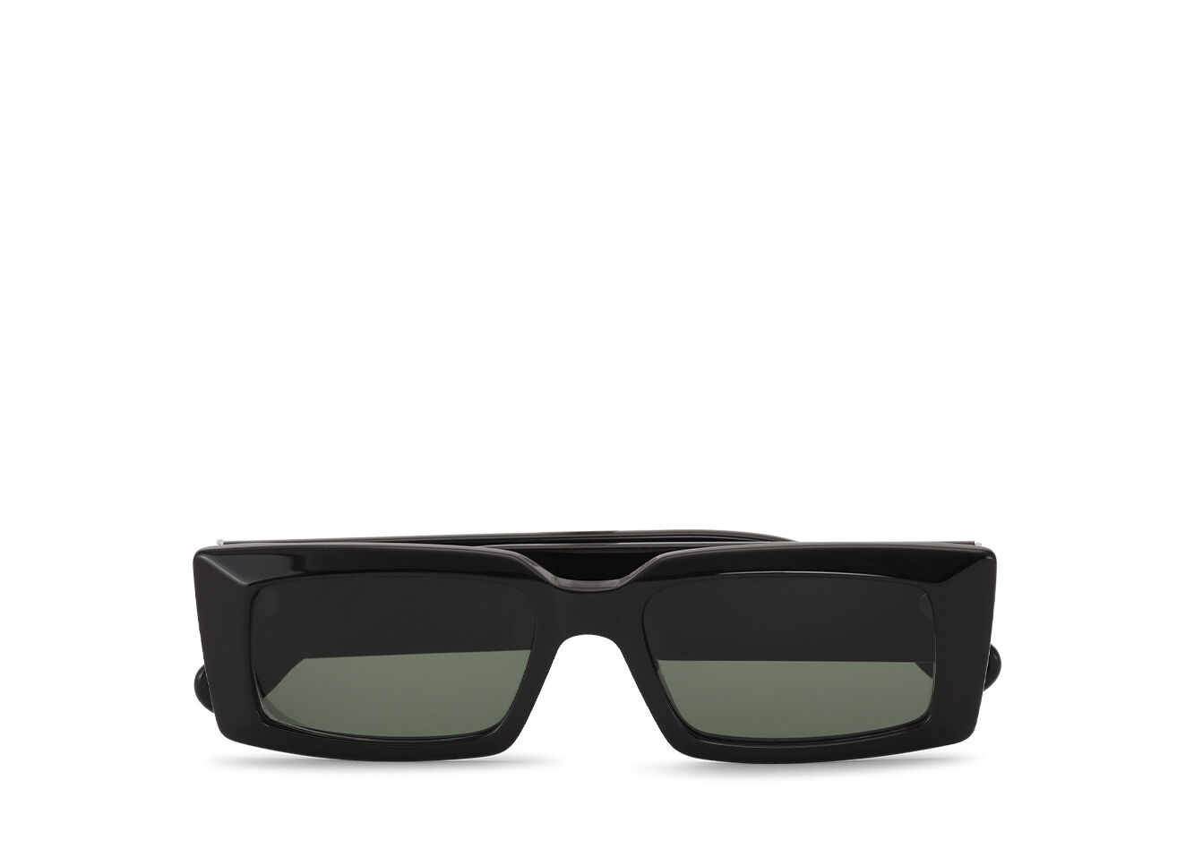 Pointed Sunglasses, Acetate, in colour Black - 1 - GANNI