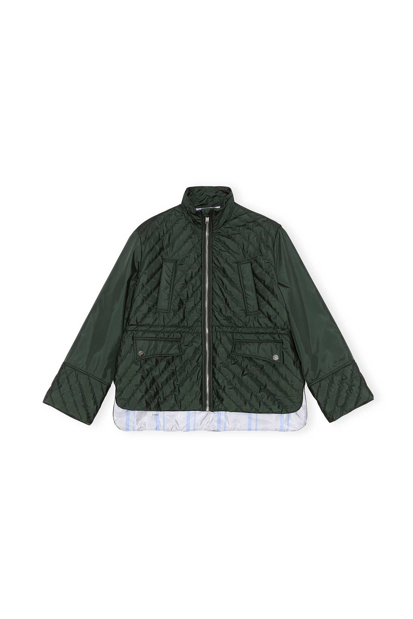 green polyester jacket