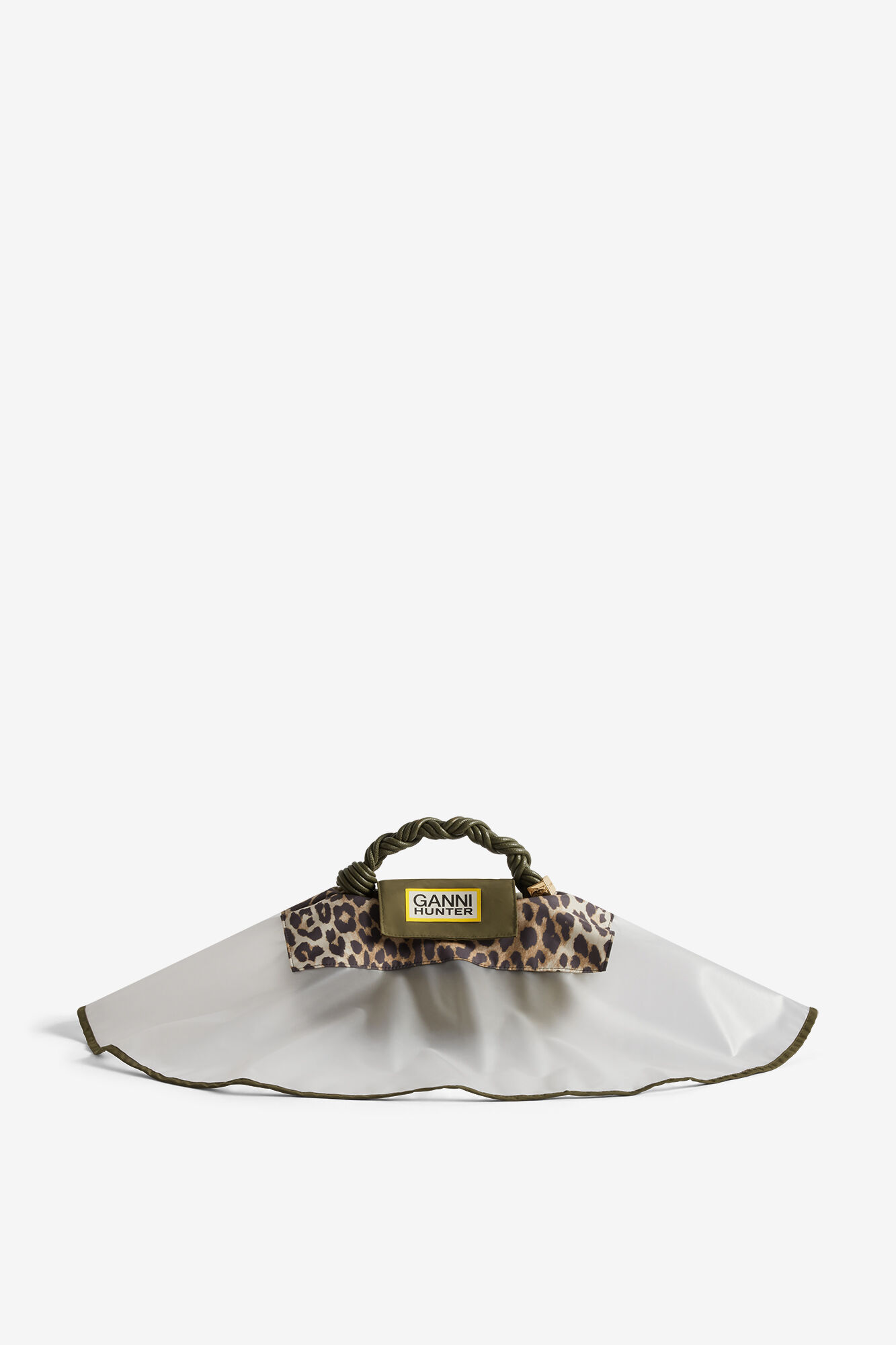 Water Resistant Bag Poncho, Recycled Polyester, in colour Almond Milk - 2 - GANNI