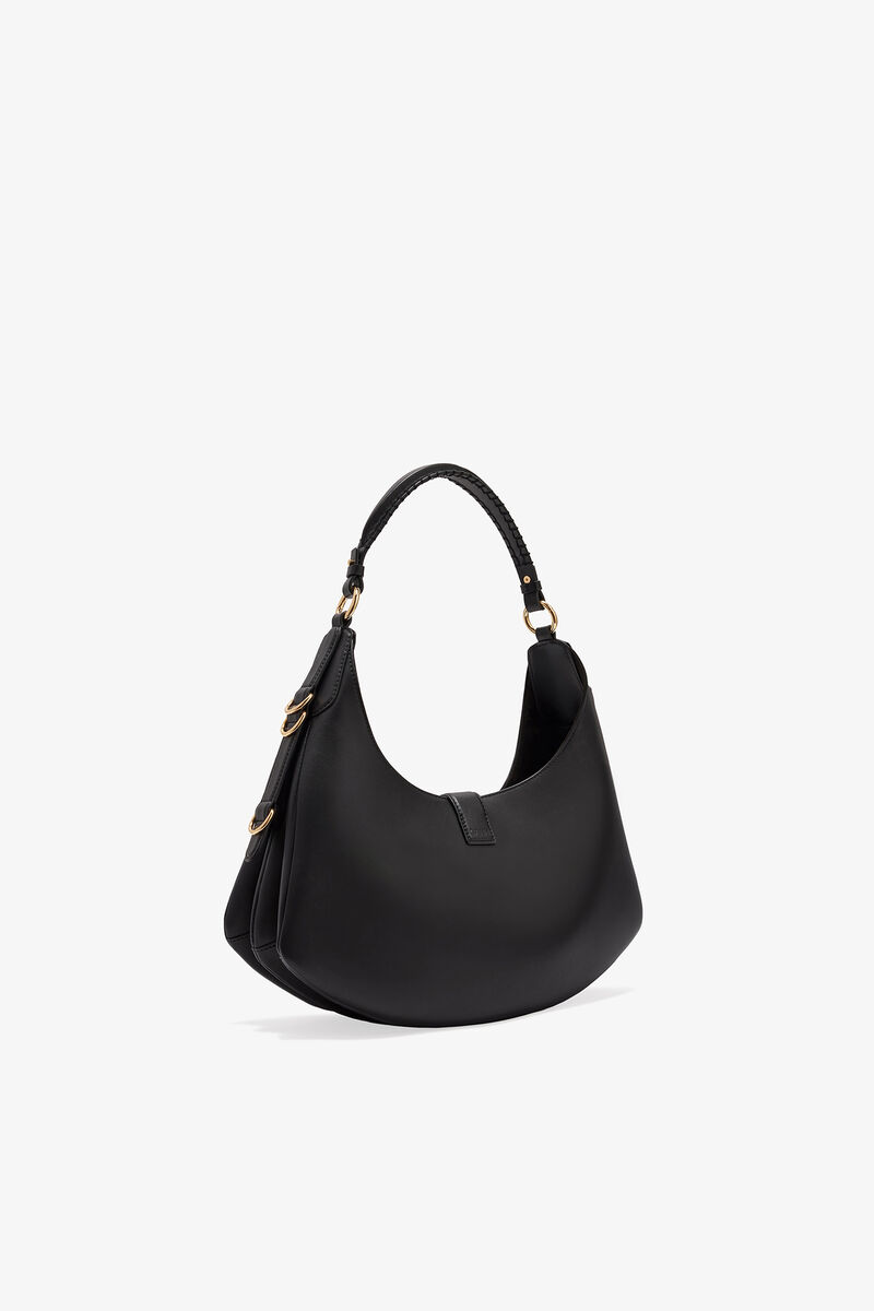 Black Small Kat Bag, Recycled Leather, in colour Black - 2 - GANNI