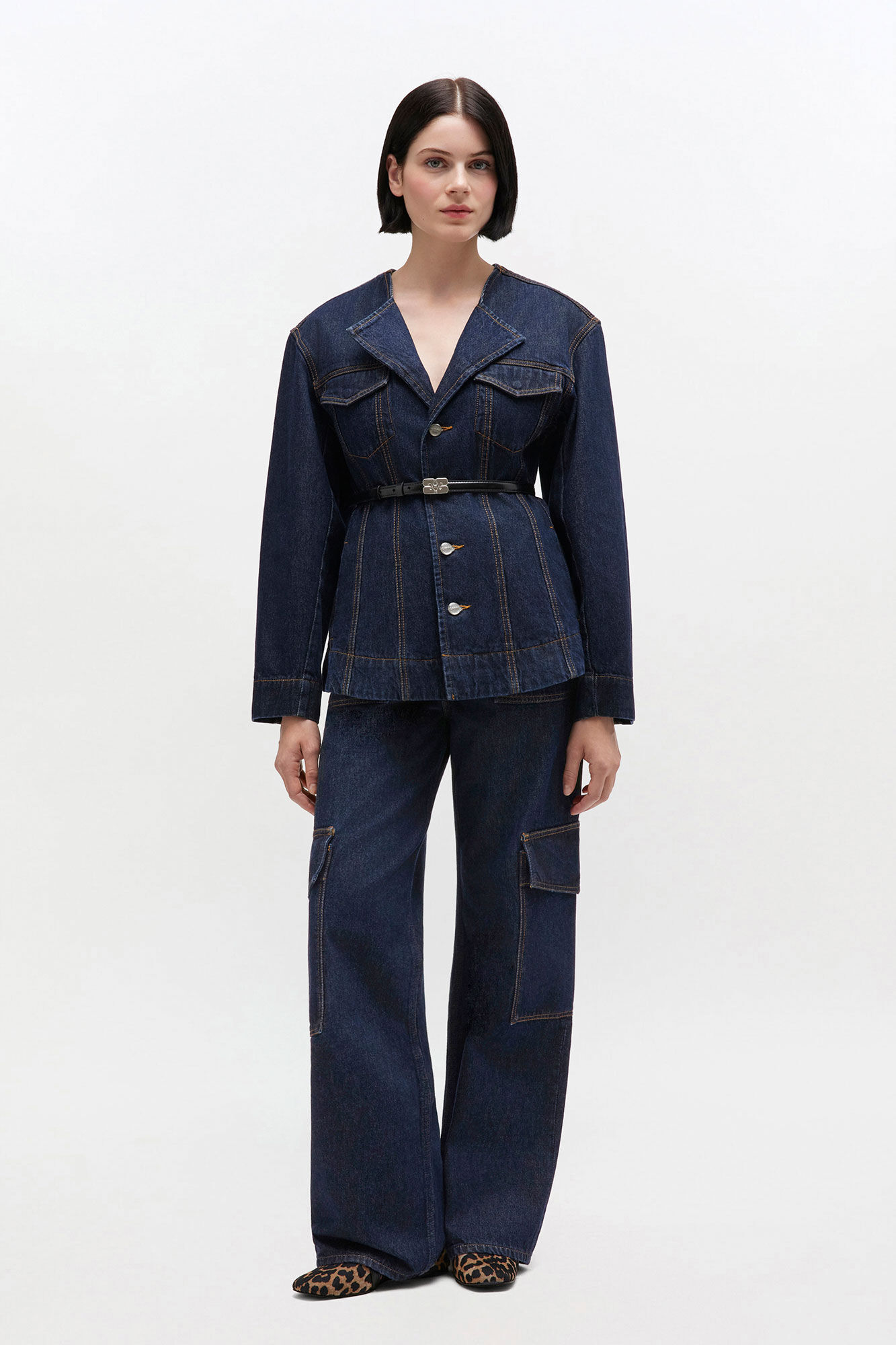 Mörksköljda Angi jeans, in colour Rinse - 1 - GANNI