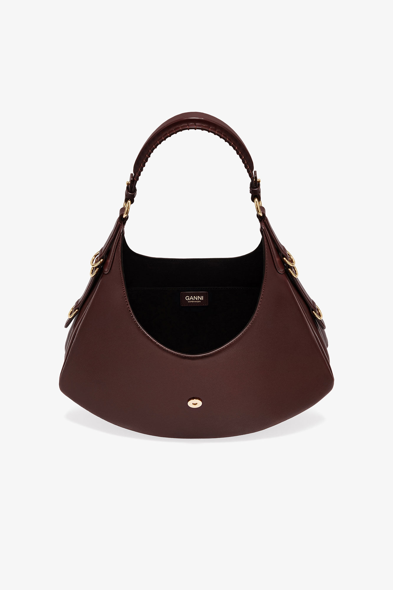 Brun liten Kat väska, Polyester, in colour Chicory Coffee - 3 - GANNI
