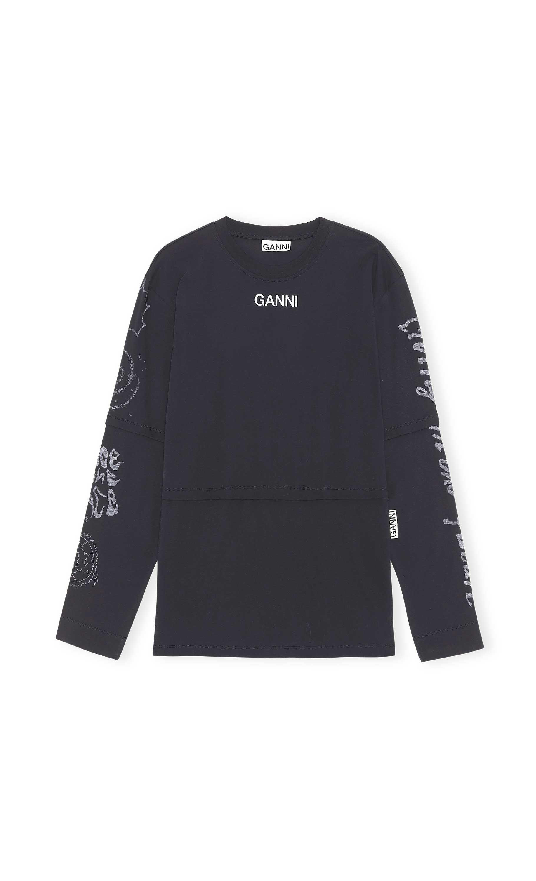 ganni logo tee