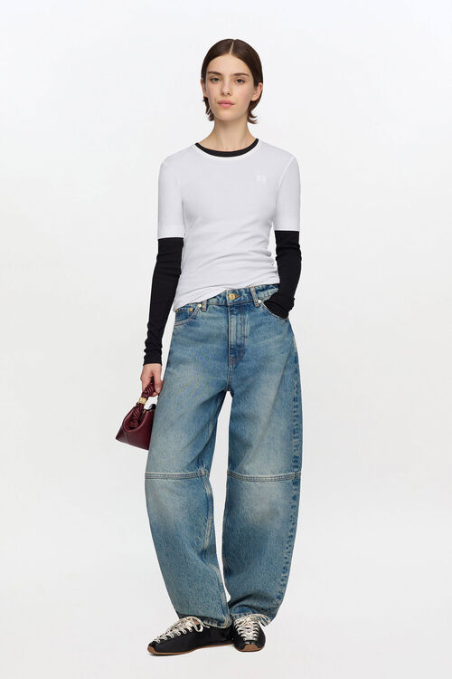 Stary Jeans in Tint Rigid Denim, Mid Blue Vintage