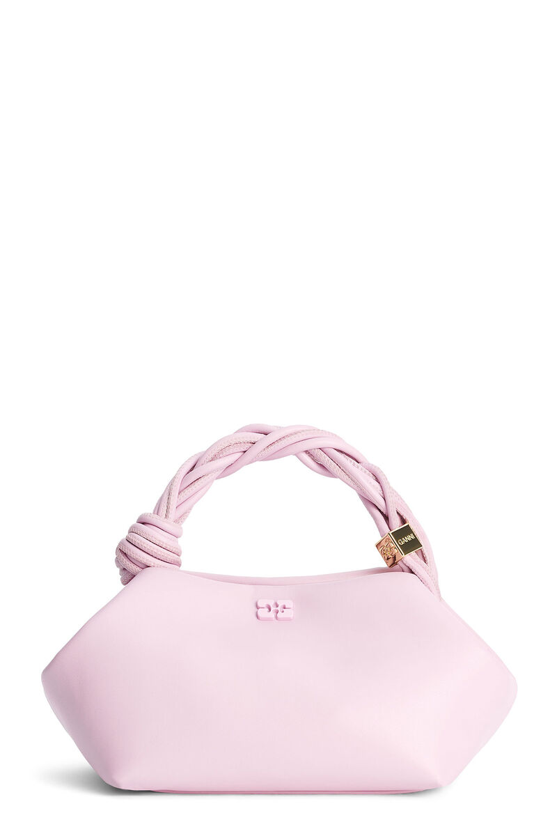 Light Pink GANNI Bou Bag, in colour Pink Nectar - 1 - GANNI