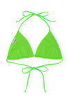 Bikinitopp med snøring, Elastane, in colour Lime Popsicle - 2 - GANNI