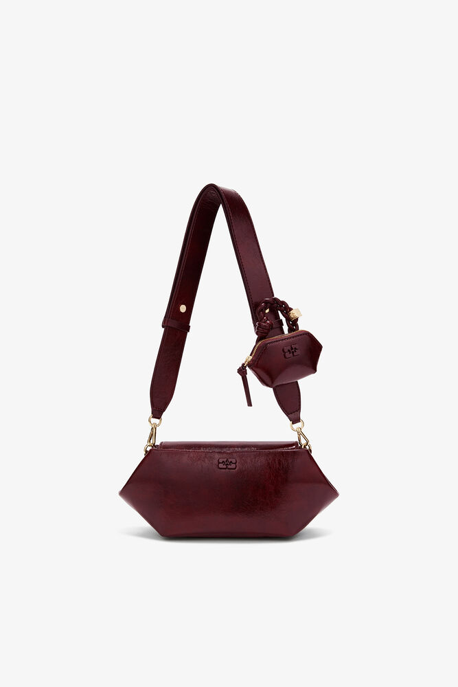 Bou Bag East/West Shine in Red, Burgundy