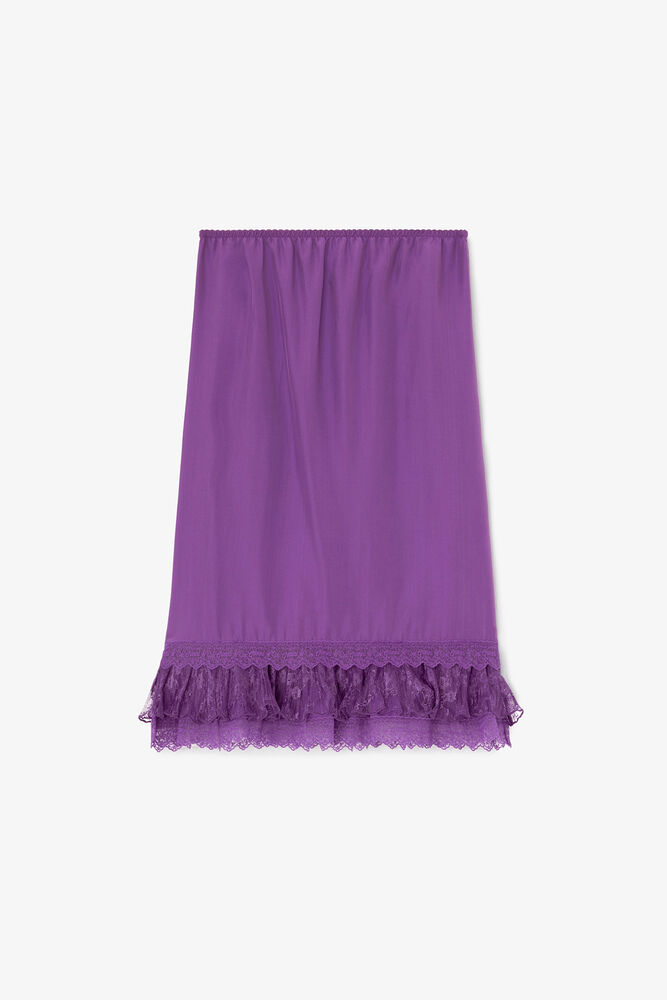 Skirt in Purple Silk, Bright Violet