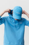 Oversized Hooded Sweatshirt, in colour Azure Blue - 7 - GANNI