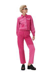 Camy Denim Jacket, Cotton, in colour Phlox Pink - 2 - GANNI