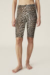 Rayon Underwear Short Leggings, Rayon, in colour Leopard - 2 - GANNI