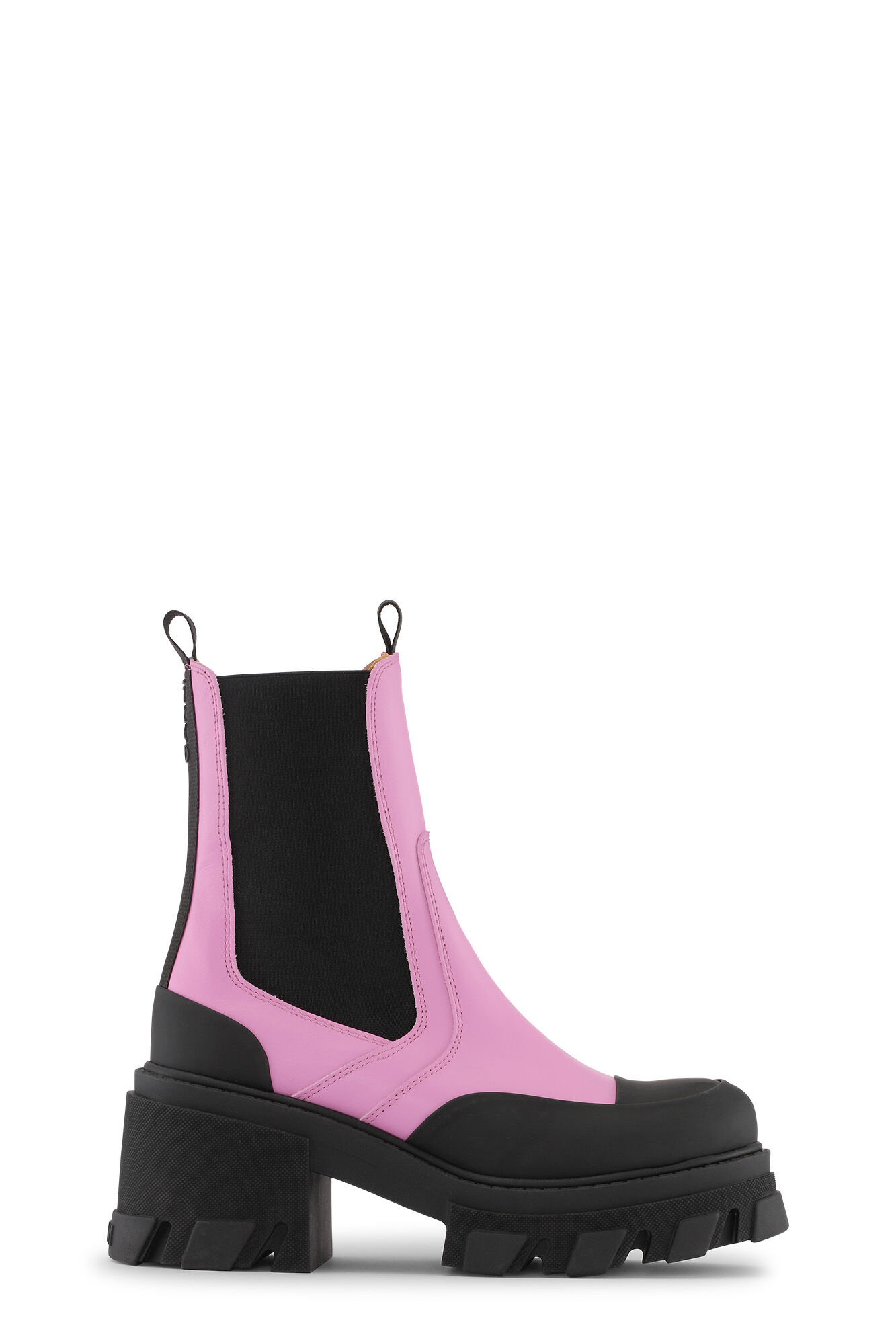Cyclamen Cleated Mid Chelsea Boots 