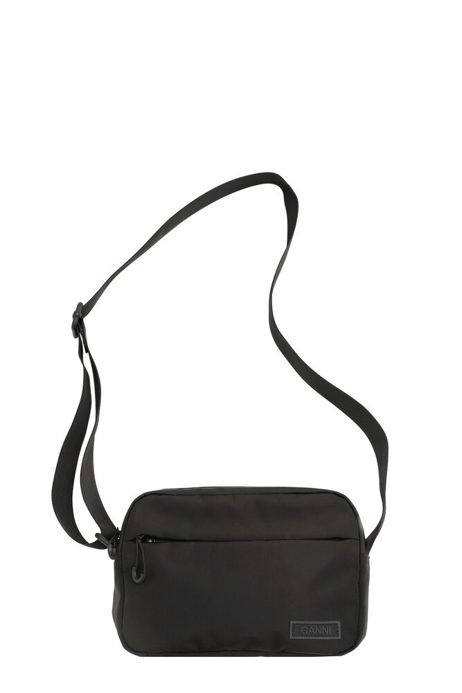 GANNI Recycled Tech Festival Bag,Black