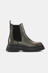 Chunky Chelsea Boots, Leather, in colour Kalamata - 1 - GANNI